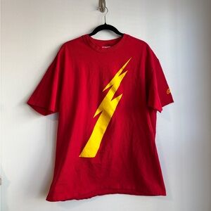 1998 VINTAGE RED FLASH LIGHTNING GRAPHIC TEE